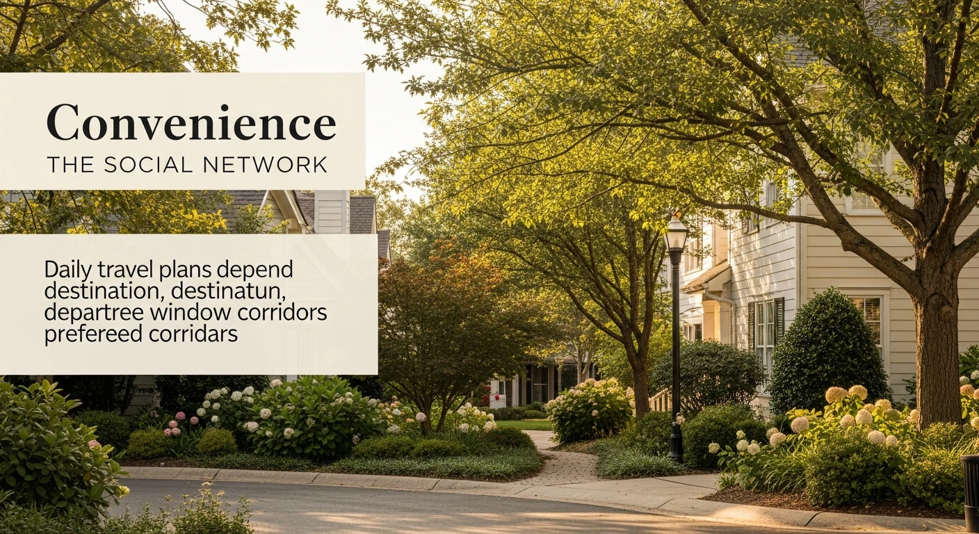 Adams Ridge: The Social Network commuting and access