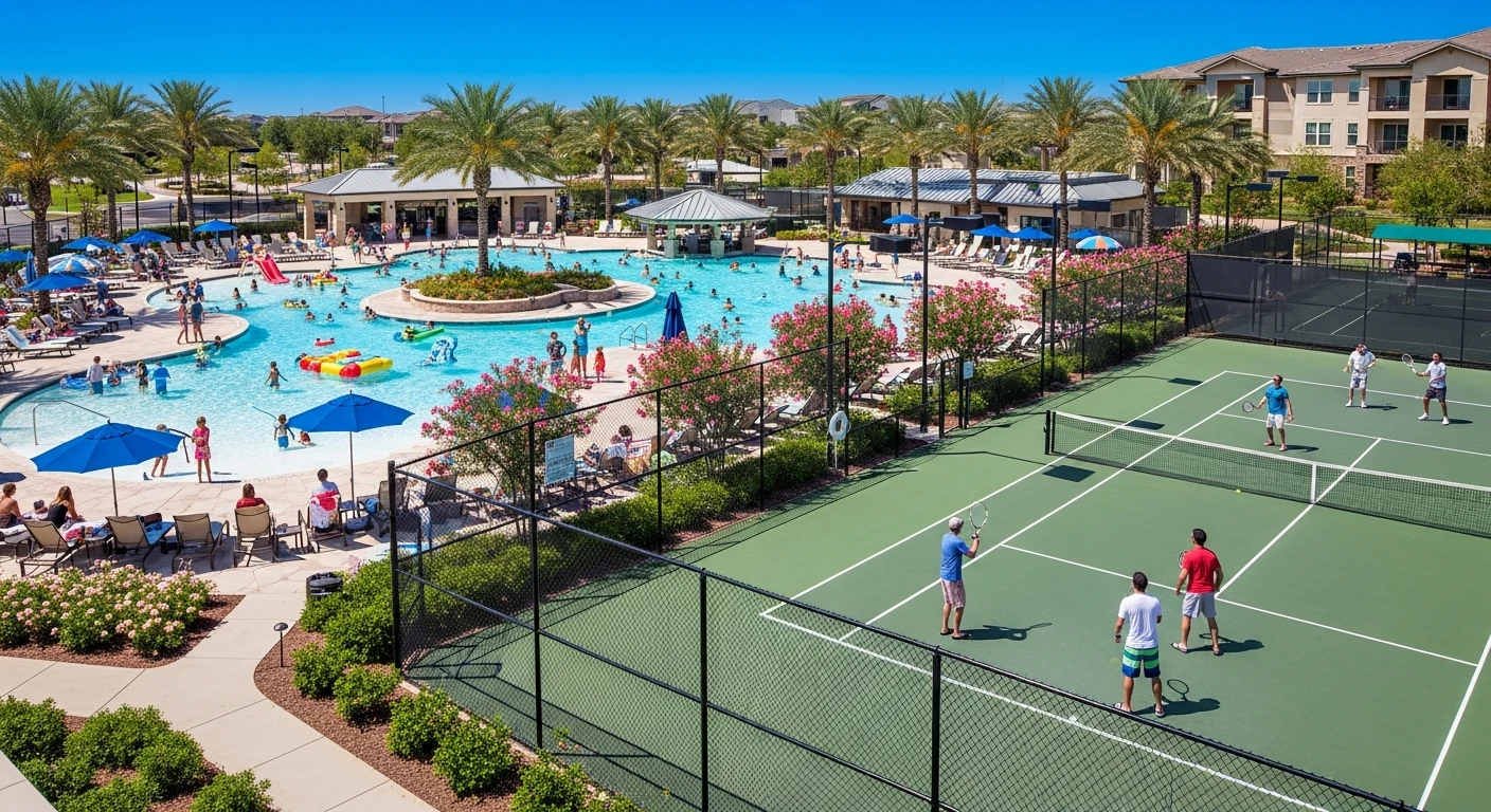 Adams Ridge clubhouse and greens