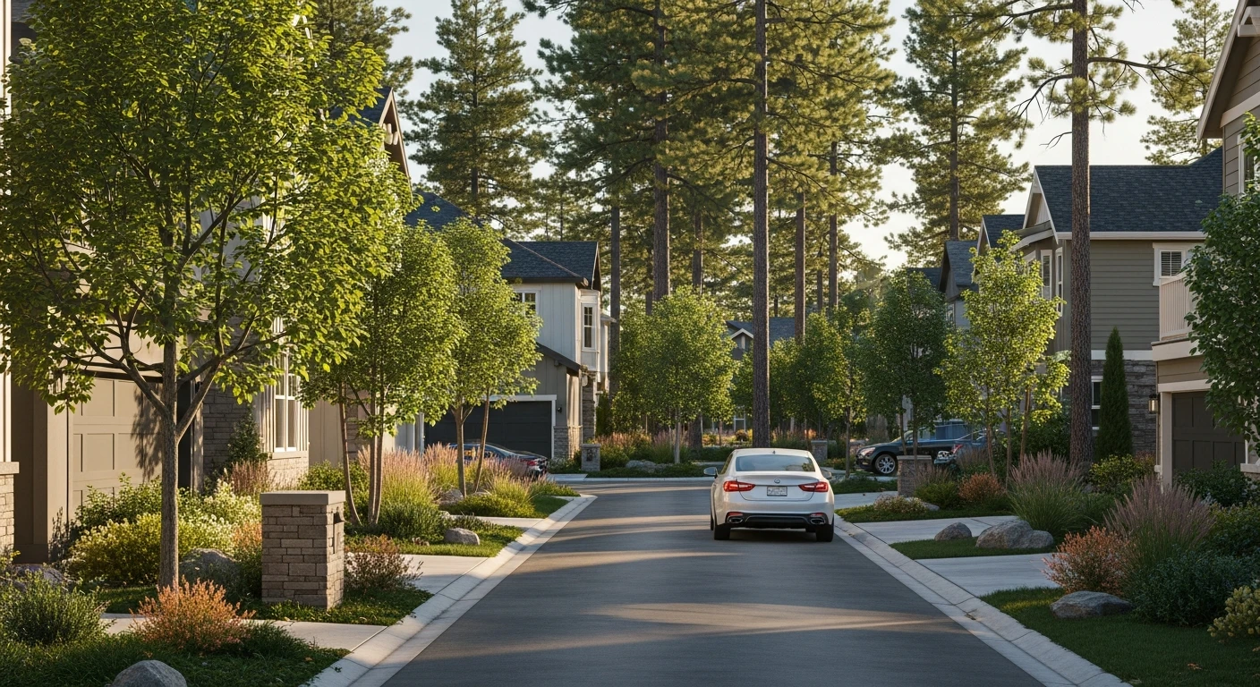 Emerald Fields: Modern Pine Living commuting and access