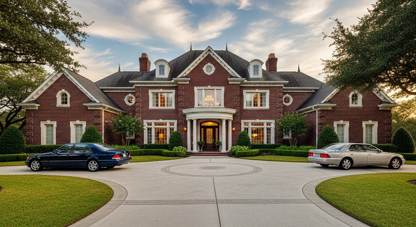 Custom brick home in Franklin Ridge