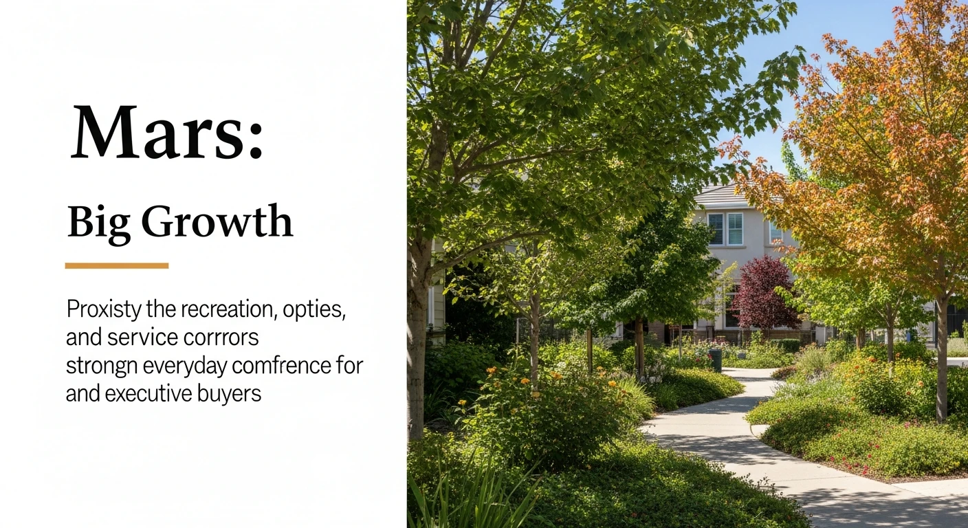 Mars: Small Town Identity, Big Growth amenities and recreation