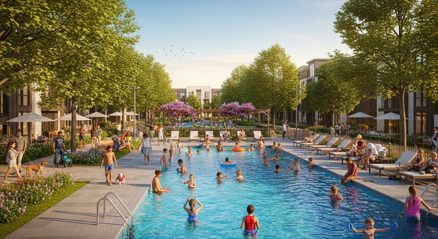 Seven Fields pool and community