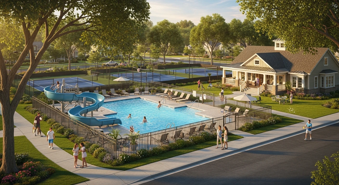 Treesdale community pool and fitness center