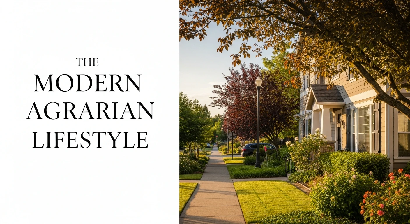 The "Modern Agrarian" Lifestyle commuting and access
